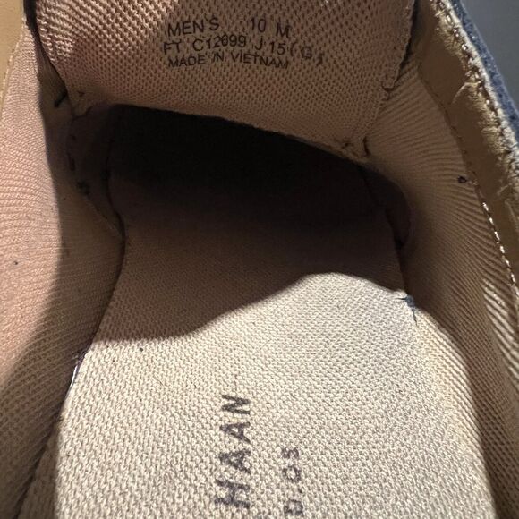 Cole Haan OS Grand Wingtip Oxford Men's 10 Blue C12699 Leather Shoes - Picture 10 of 10